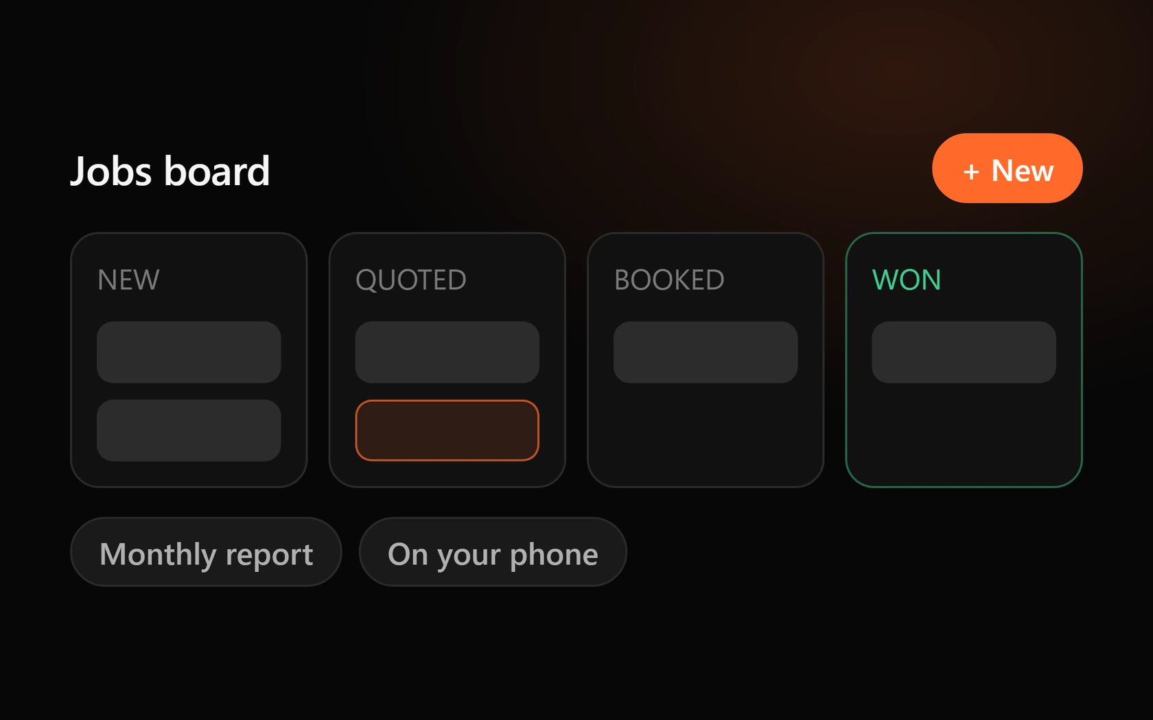 Custom dashboards