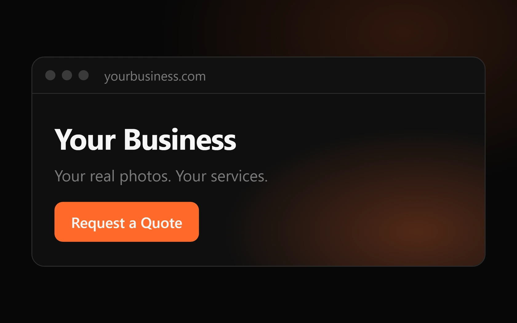 Websites: A website that brings in work.